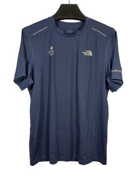 The North Face One Team Korea T-Shirt Men's L Navy Blue Olympics Warmup Athletic